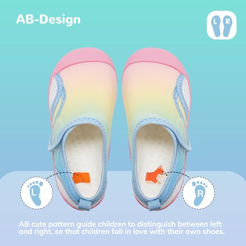 WateLves Wide Toddler Water Shoes Kids Quick Dry Barefoot Shoes Girls Boys Aqua Athletic Sneakers for Beach Hiking Swim Kayak Sport Accessories, Camping Essentials3