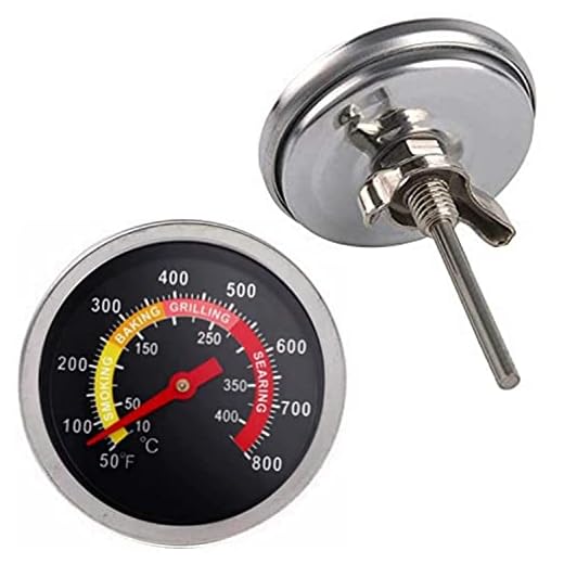 2 pcs BBQ Grill Temperature Gauge, Charcoal Pit Grill Smoker Thermometer Gauge BBQ Temp Gauge
