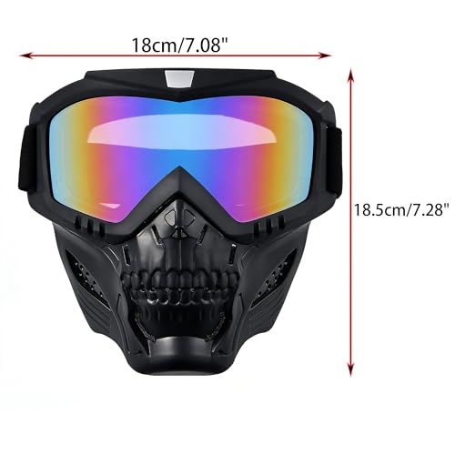 Image of Motorcycle Face Mask Full Face,Dirt Bike Goggles Motocross, ATV, Offroad, Riding Racing Goggles for Men Women