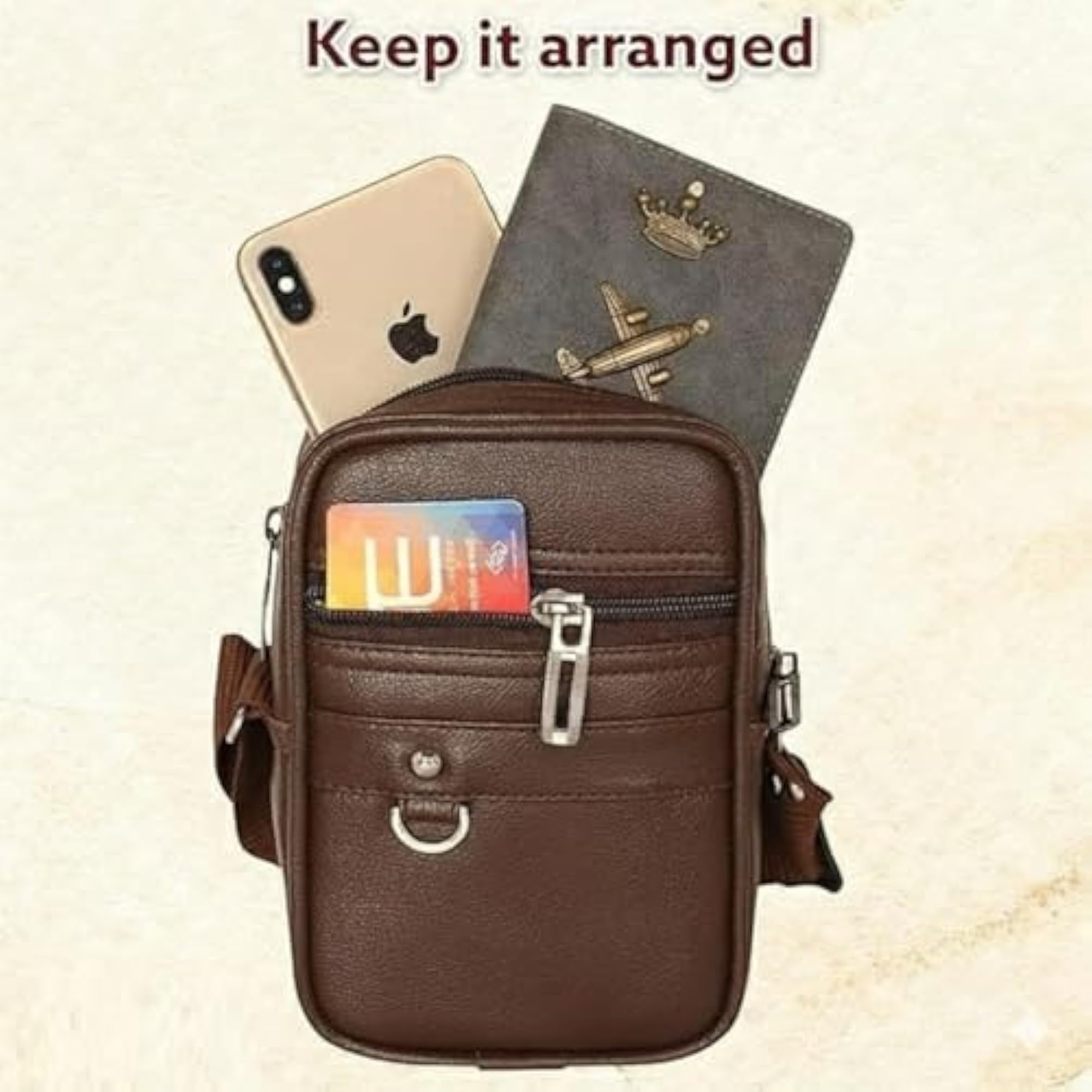 Boss Leather Sling Bag for Men & Women