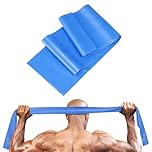 Jedebartey Resistance Bands, Exercise Band with 3 Strength Levels Optional 1.5m Long Stretch Bands for Women Men Yoga Pilates Strength Training Workouts Physiotherapy (Blue - Heavy 25lbs)