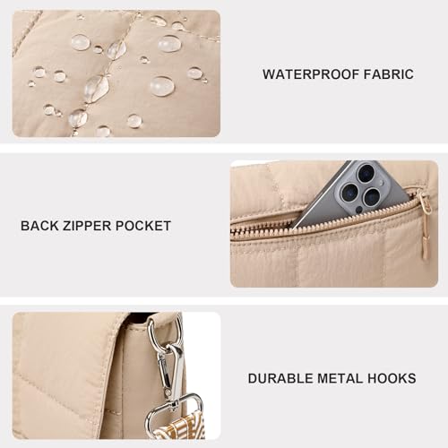 Image of JEEHAN Quilted Crossbody Bags for women Designer Shoulder Handbags Small Purse