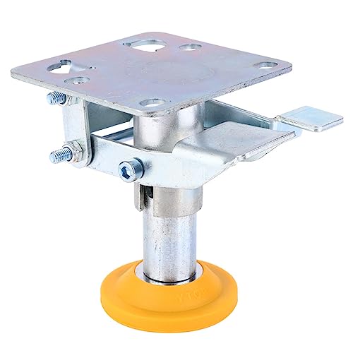 Manganese Steel Floor Lock, 100kg Load, 4 Fixing Hole, & Reliable with TPU Pad for 4~5in Casters (X-75-32-3)