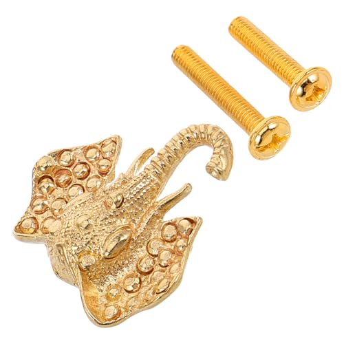 DECHOUS 大象ヘッド真鍮製キャビネット取っ手 フック付き多機能引き出しノブ 衣類や小物掛け用 ハンドル ドレッサー クローゼット用ヴィン