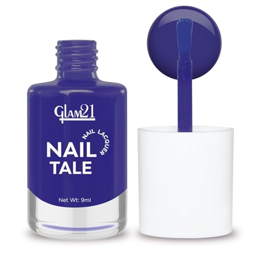 Image of Glam21 Nail Tale Nail Polish | Glossy Gel Finish | Rich Pigmentation | Chip Free | Quick Drying Formula | Long Lasting Nail Polish for Women | 9ml | Shade-47