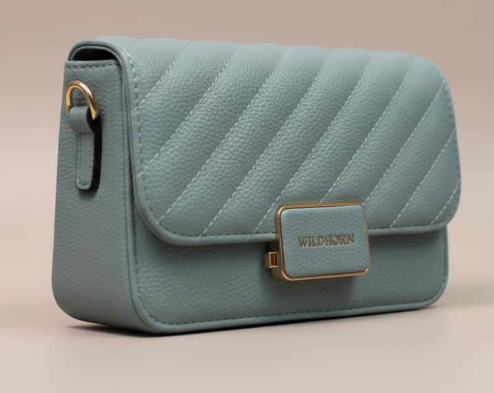 Image of WildHorn Vegan Leather Women's Crossbody Sling Bag | Ladies Quilted Purse Handbag | Gift for Women