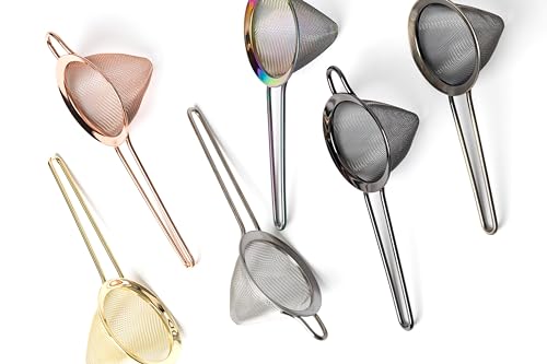 Bull In China Fine Mesh Strainer With Handle - Copper Finish | Bar Hand Strainer thumb #2