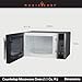 Magic Chef MCPMCM1110ST Mcm1110St 1.1 Cubic Feet 1000W Stainless Microwave with Digital Touch, 1.1 cu. ft., Black