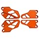 MZ-STORE Motorrad CNC Aluminium Vorne und Hinten Fußrastenschutz Fersenschutz für DUKE 125 250 390 2017 2018 2019-Orange