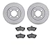 Dynamic Friction Company Front Brake Rotors with 5000 Euro Ceramic Brake Pads 6602-74061