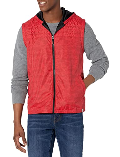 Image of CBUK Men's Wind Resistant Swish Camo Printed Full Zip Hooded Vest