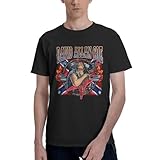 GZSXSPAN David Country Allan Music Coe Shirts Men'S Novelty T Shirt Classic Short Sleeve Cotton T-Shirts Vintage Graphics Tee Top 5X-Large, Black F