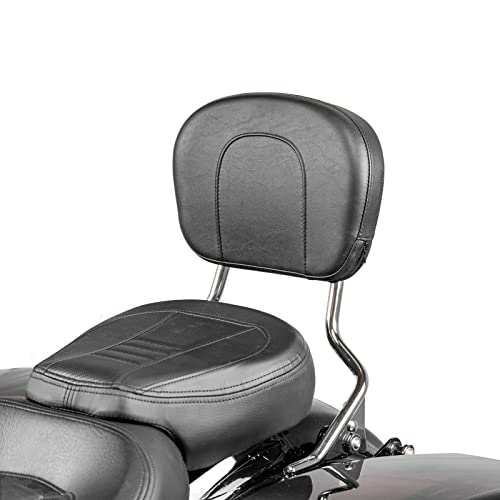 Mofun Detachable Sissy Bar Passenger Backrest With 4 Point Docking Hardware Kit Compatible With 2014-2023 Harley Touring Street Glide Road Glide Road King Electra Glide #TOP1