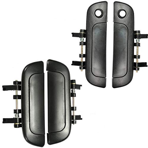LIUWEI Outer Door Handle Rear Front Right Left Outer Door Handles fit for Suzuki Baleno Esteem Cultus Maruti Baleno Chevrolet Cassia 1995 1996 1997 1998-2001 (Color : Front Rear)
