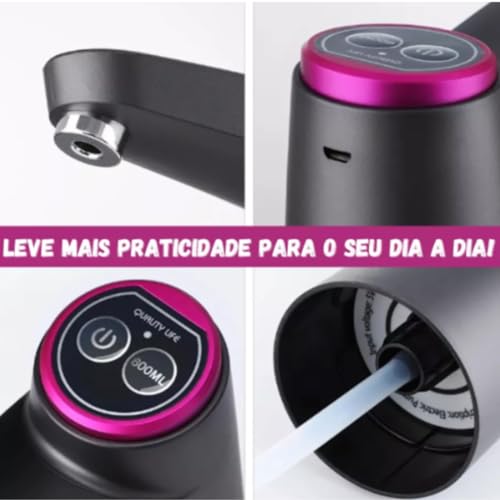Bomba Eletrica Para Galão De Água Mineral De 10 Ou 20 Litros Recarregável PREMIUM