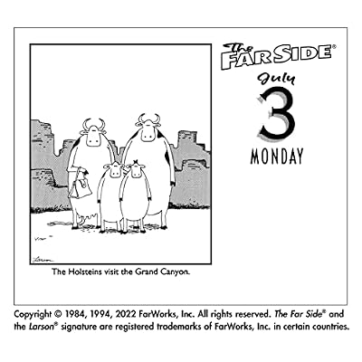 The Far Side 2023 Off-the-Wall Calendar Calendar Day to Day Calendar, June 28, 2022