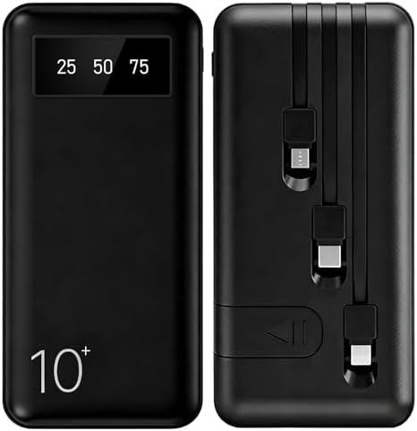 Power Bank 10000mAh Portátil com Carregamento Rápido – Energia Se...