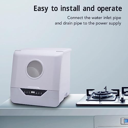 Mini lave-vaisselle de comptoir 4 programmes avec séchage à 75°C pour camping-car - 8