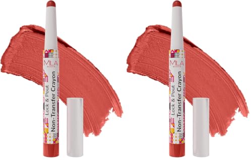 Image of Mila Beaute Lock & Pout Matte Crayon Lipstick for Women I Smudge Proof & Transfer-proof Lipstick I Hydrating With Ceramides & Shea Butter I Highly Pigmented & Glides Smoothly | Suitable for Indian Skin Tones - (1.25g1 Don't Stare)
