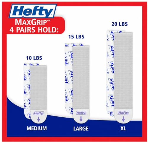 MaxGrip Hefty Picture Hanging Kit - 18 XL Pairs, Holds Up to 20 Lbs | Picture Hangers & Kit for Home Decor - Picture Hanging Hardware for Superior Adhesion on Frames, No Nails by MaxGrip - Image 5