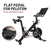 KEMIMOTO Bike Pedals for Peloton Regular Shoes, Pedal Converter Flat Pedal for Peloton Bike & Bike+, Clipless Pedal Adapter for Regular Shoes Ride Bike for Everyone, for Peloton Accessories (Black)