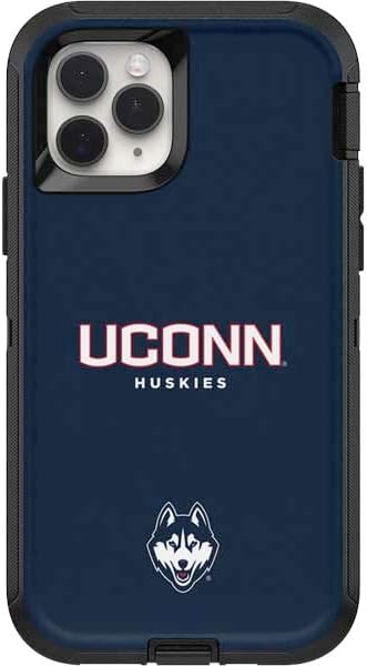 Skinit Decal Skin Compatible with OtterBox Defender iPhone 11 Pro Case - Officially Licensed College Huskies UConn Design