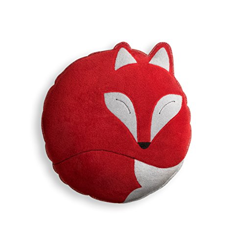 Leschi Kuschelkissen | 36945 | Der Fuchs Paco | 30 x 30 cm (für Sofa und Bett) Farbe: Feuer/Mitternacht Cover