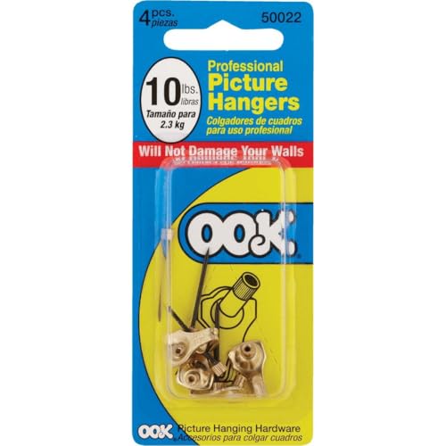 Image of Professional 10 lb. Steel Picture Hangers (4-Pack)