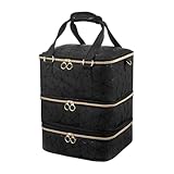 Grande capacité pour les besoins professionnels : offre un grand espace de rangement pour accueillir facilement une grande quantité de flacons de vernis à ongles, de récipients de vernis gel et d'outils à ongles couramment utilisés, répondant aux besoins complets de transport d'équipement des artistes professionnels ou des amateurs d'ongles. Fonction de rangement amovible et compartimentée, elle peut être utilisée comme organisateur de vernis à ongles, trousse de maquillage, sac de voyage, etc.