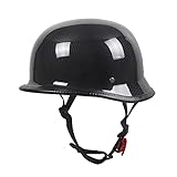 Proteggi la tua testa: nuovo casco vintage realizzato con scocca in ABS di alta qualità, bordo monopezzo, peso leggero, elevata resistenza, forte resistenza alla caduta, buone prestazioni di protezione completa, può coprire l'area di protezione della testa, può evitare lesioni in caso di un incidente.