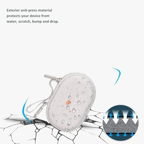 Funda rígida portátil gris Aproca compatible con mouse inalámbrico Logitech G502 X Plus Lightspeed 5