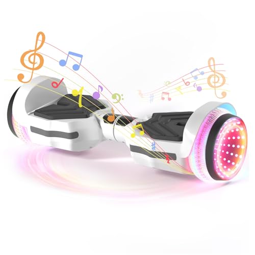 Image of SIMATE Scooter, Colorful LED Light-Up Wheels, Bluetooth Speakers and APP, Dual 250W Motors, 8.5 mph Max Speed & 8.5 Miles Max Range, Gifts for Kids Adults Girls Boys
