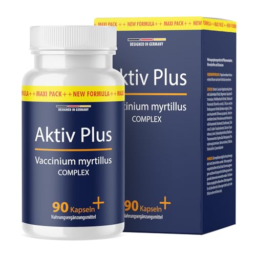 Aktiv Plus Kapseln | Bewährte Zutatenkombination - mit Pflanzenextrakten, Vitaminen und Mineralstoffen | 90 Kapseln Inhalt 1x