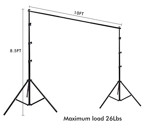 image for HYJ-INC 10ft x 8.5ft Adjustable Photography Backdrop Support System Ph