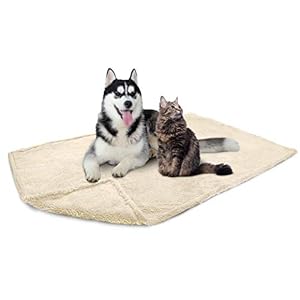 PetAmi Fluffy Waterproof Dog Blanket Fleece Soft Warm Pet Fleece Throw for Large Dogs and Cats Fuzzy Plush Sherpa Throw Furniture Protector Sofa Couch Bed