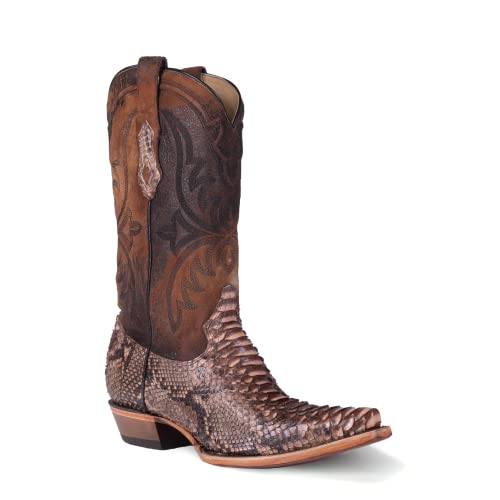 CORRAL MEN'S BROWN PYTHON/LAMB