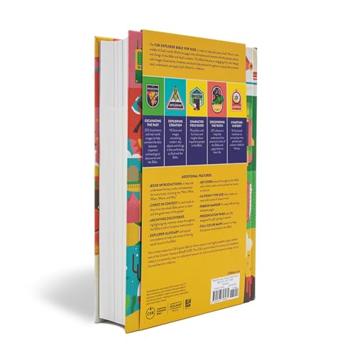 Image of CSB Explorer Bible for Kids, Hardcover, Red Letter, Full-Color Design, Photos, Illustrations, Charts, Videos, Activities, Easy-to-Read Bible Serif Type