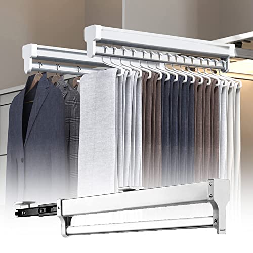 Tringle à vêtements extensible pour réparer et optimiser un placard profond - 2