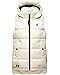 Produktbild MARIKOO Damen Weste Steppweste Stepp Jacke Outdoor Windbreaker gesteppt Zarinaa Weiß 38 - M