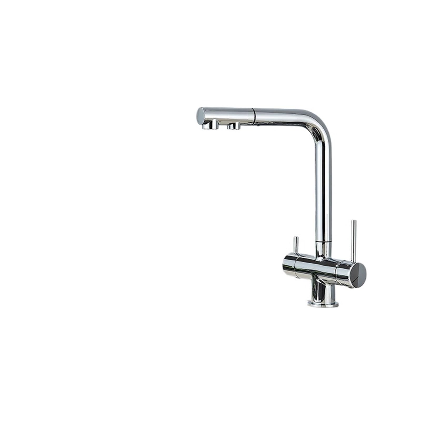 Robinet de cuisine de filtration eau potable avec mitigeur eau chaude et froide