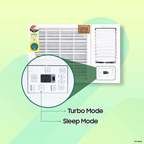 Image of Croma 1.5 Ton 3 Star Window AC (Copper Condenser, 2022 Model, CRLAWA0183T9402, White)