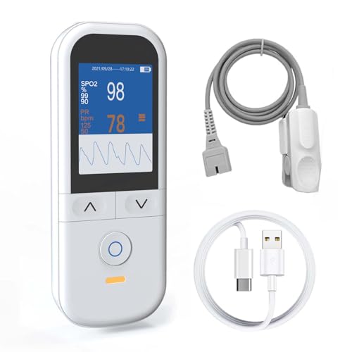Medical Grade Pulse Oximeter for Adults - Continuous Monitoring, Adjustable