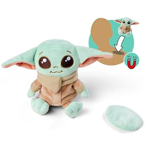 Simba Peluche Grogu para Hombro 12 cm. Grogu en Forma de Peluche magnético para Llevar. Licencia Disney 100% Original Apto para Todas Las Edades. (6315870462) | Ya disponible en tu tienda friki favorita! En mundofriki.es!