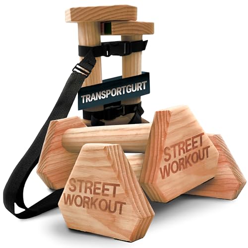 Paralelas bajas de madera Portables calistenia Push up flexiones