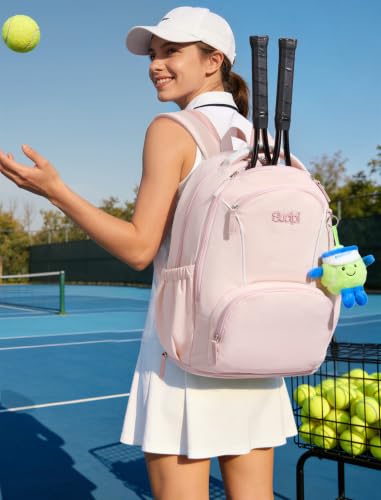 Sucipi Tennis Bag,Large Tennis Pickleball Backpack for Women Hold 2 Rackets — view 2