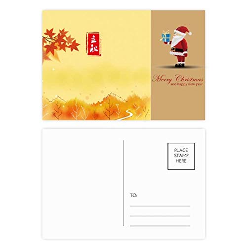 Cartes postales Père Noël Autumn Begins lot de 20 pour collection