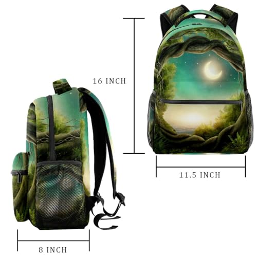 Sac à dos arbre et lune multicolore pour exprimer votre style unique