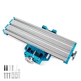 RATTMMOTOR XY Axis Slide Vise Multifunction BG-6880 Cross Worktable Milling Machine Workbench Clamp, Stroke X Axis-54mm, Y Axis-194mm, Aluminum Alloy for Mill and Drill Press