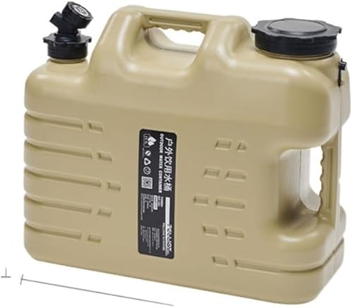 Grifo para botella de agua de gran capacidad, contenedor de almacenamiento de agua de 6.6 galones, material verde, tanque de agua portátil de mano