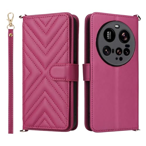 �X�}�z�P�[�X �Ή��@�� for Xiaomi 17 Ultra �X�}�z�P�[�X�y�t���b�v�X�^���h�E�}�O�l�b�g�J�E�J�[�h�X���b�g�t���E�H���b�g�z RoseRed
